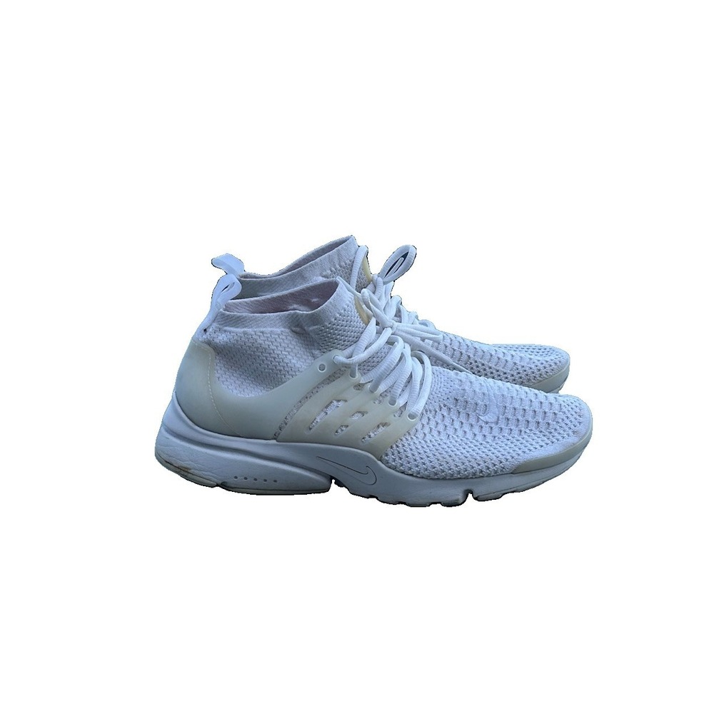 Nike Air Presto Flyknit Ultra Womens 11 Sneaker White Lace Up Running Shoes